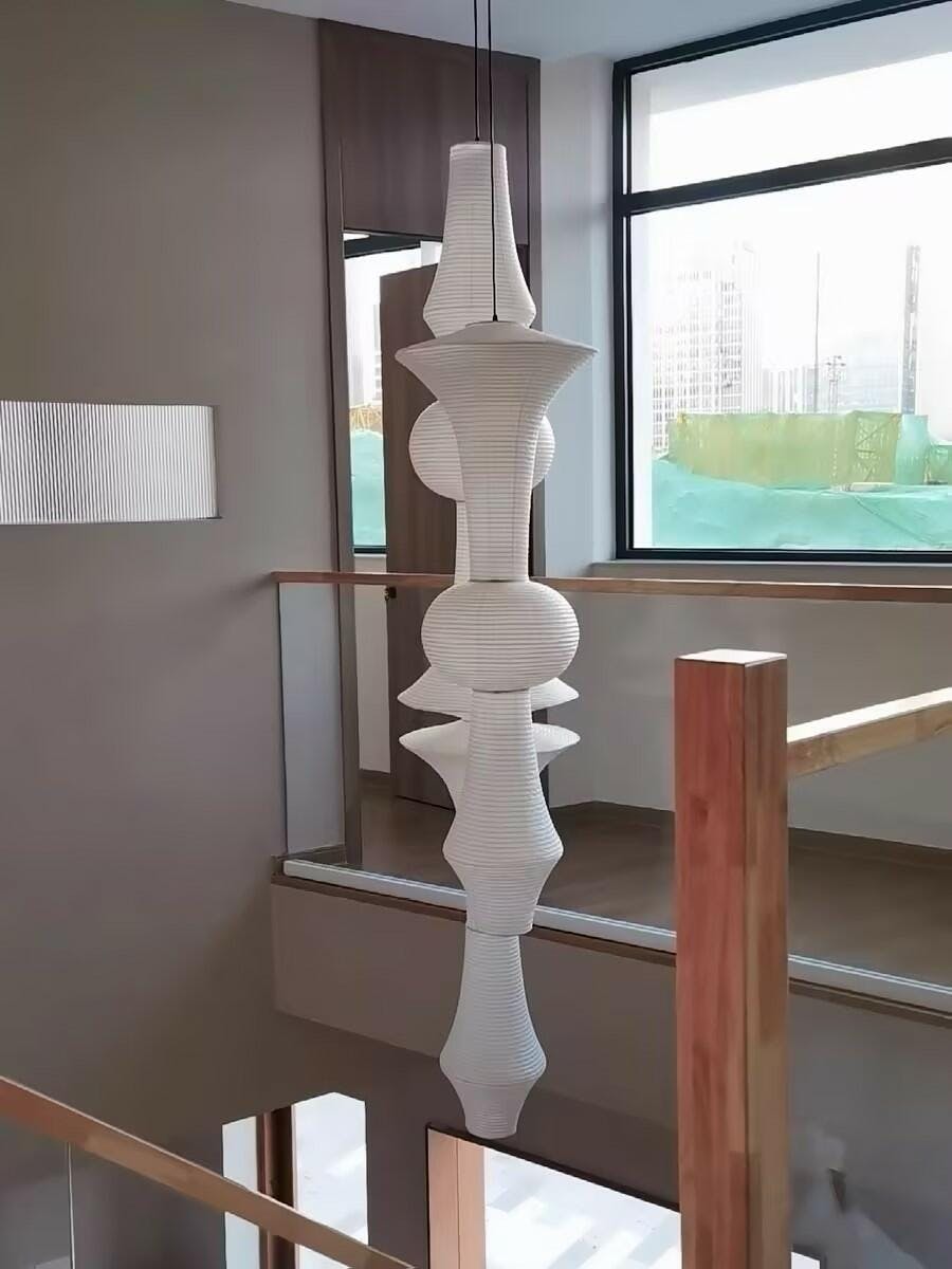 Veyran Paper Artistic Pendant Light - Letslighting