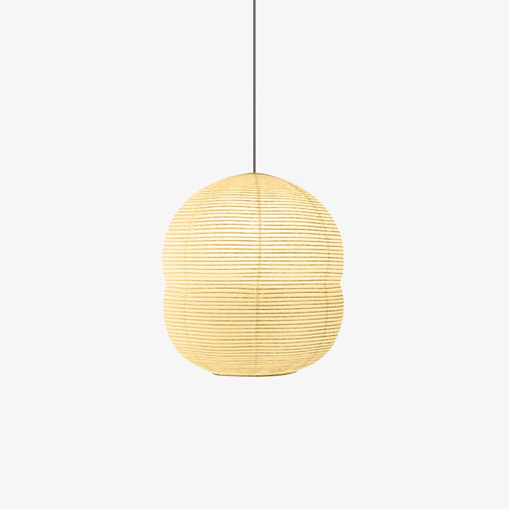 Olive Minimalist Rice Paper Pendant Light - Letslighting