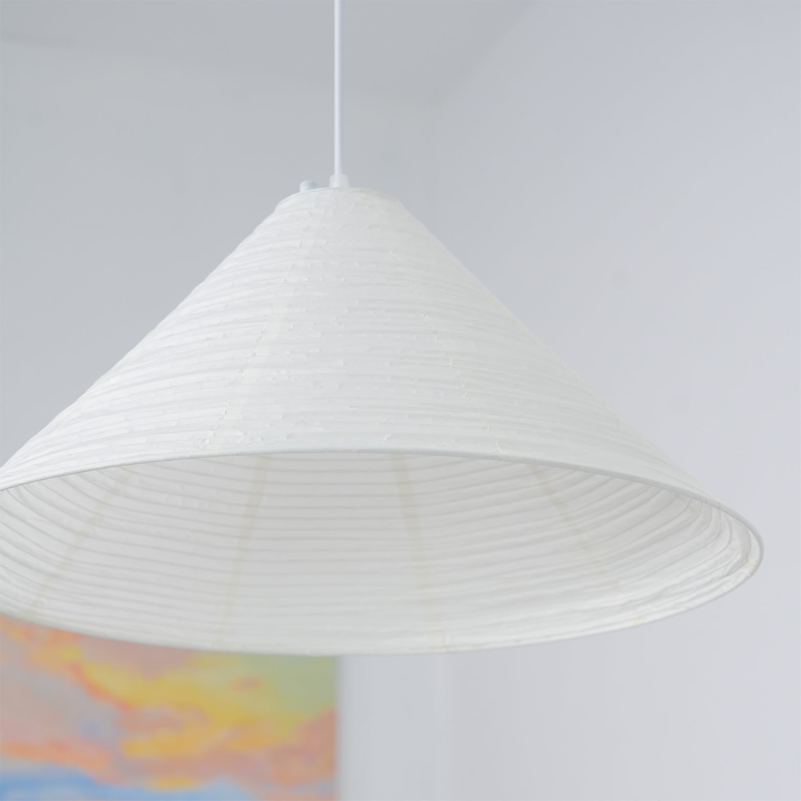 Conic Paper Pyramid Pendant Lamp - Letslighting