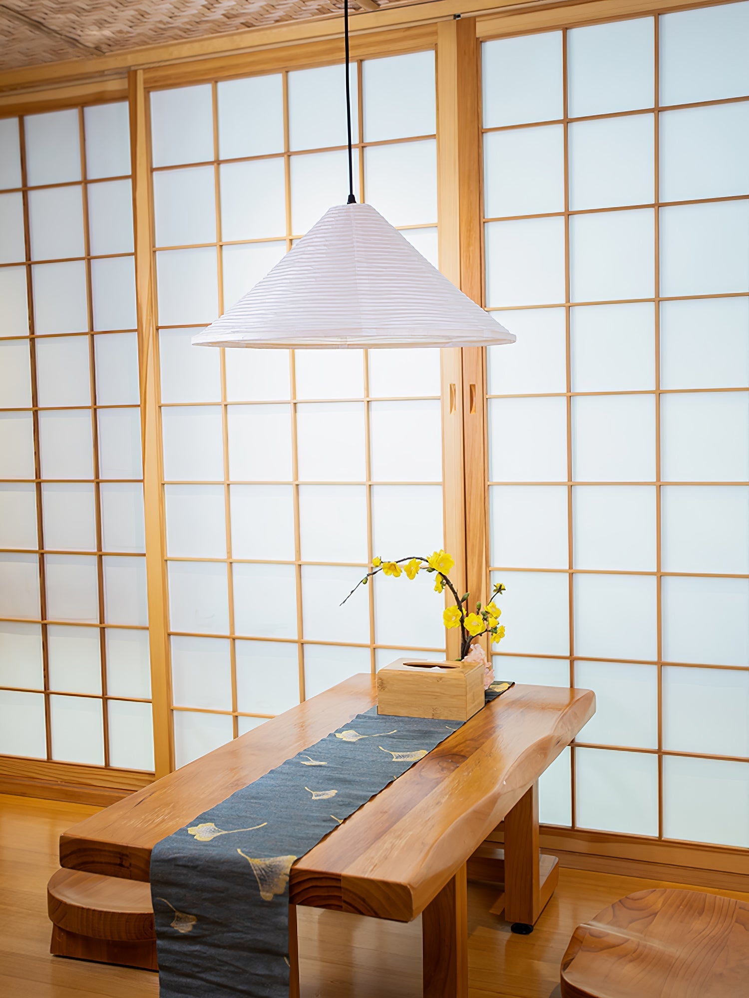 Conic Paper Pyramid Pendant Lamp - Letslighting