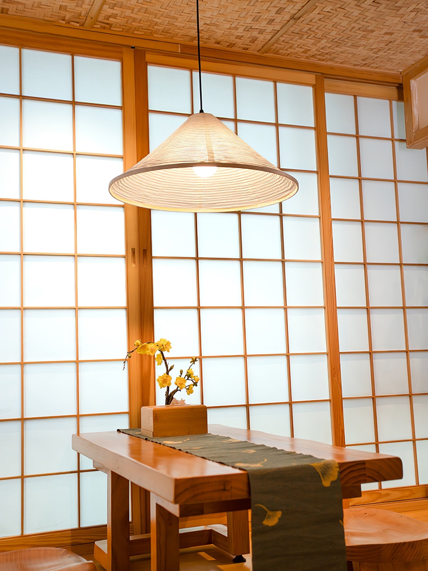 Conic Paper Pyramid Pendant Lamp - Letslighting