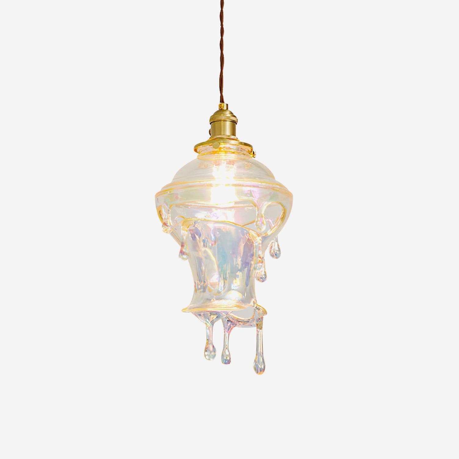 Pendant Lamp Iridescent Water Drop Shade Artistic Glow - Letslighting