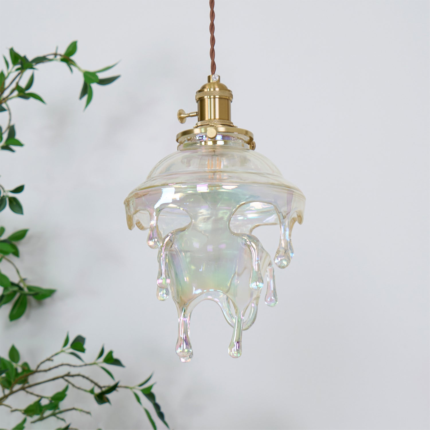 Pendant Lamp Iridescent Water Drop Shade Artistic Glow - Letslighting