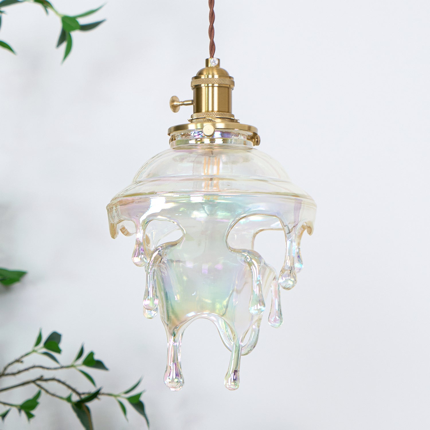Pendant Lamp Iridescent Water Drop Shade Artistic Glow - Letslighting