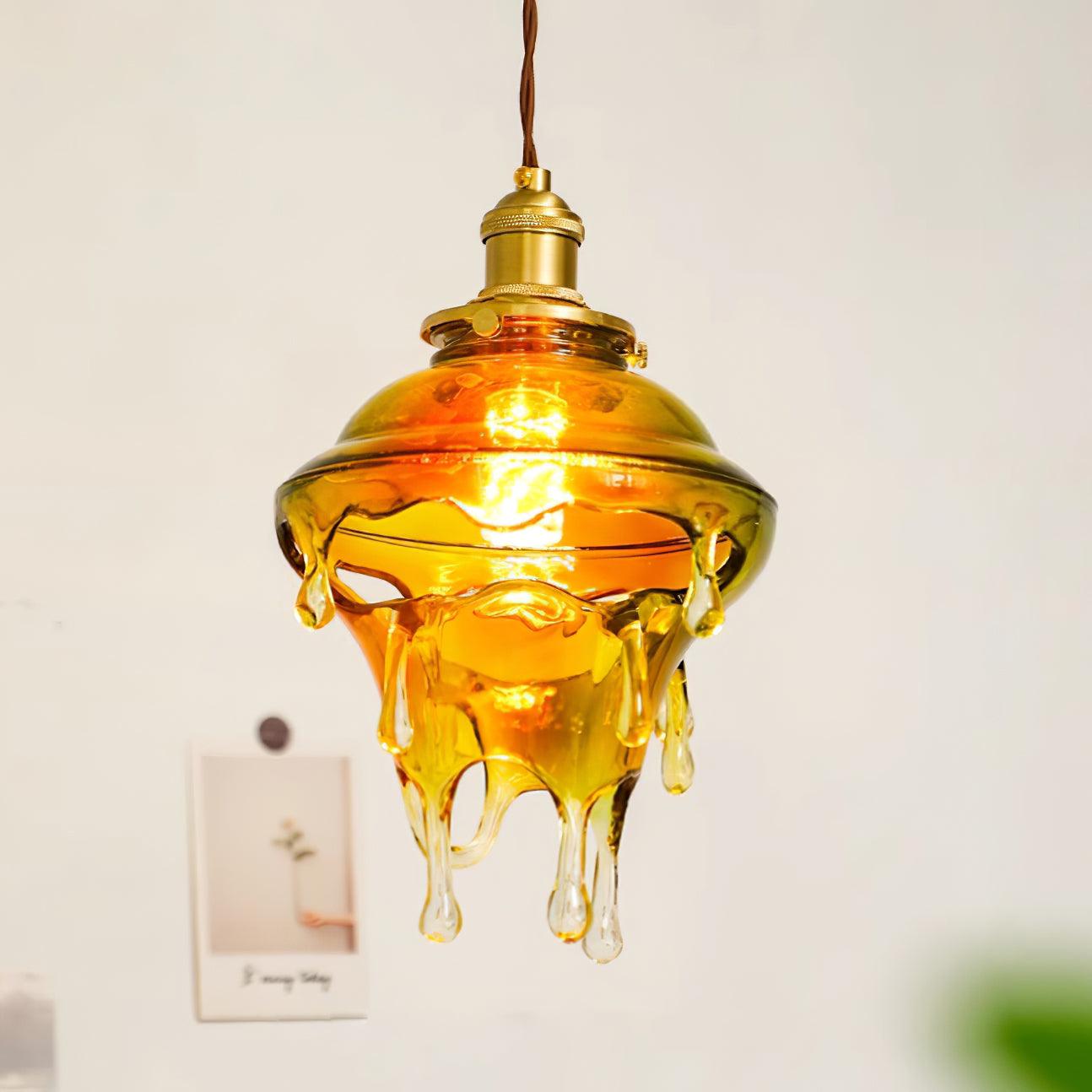 Pendant Lamp Iridescent Water Drop Shade Artistic Glow - Letslighting