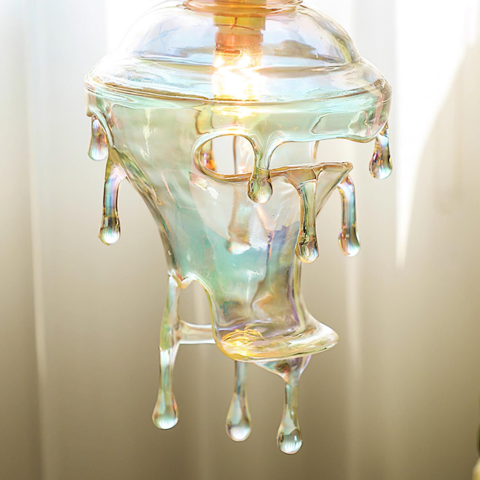 Pendant Lamp Iridescent Water Drop Shade Artistic Glow - Letslighting