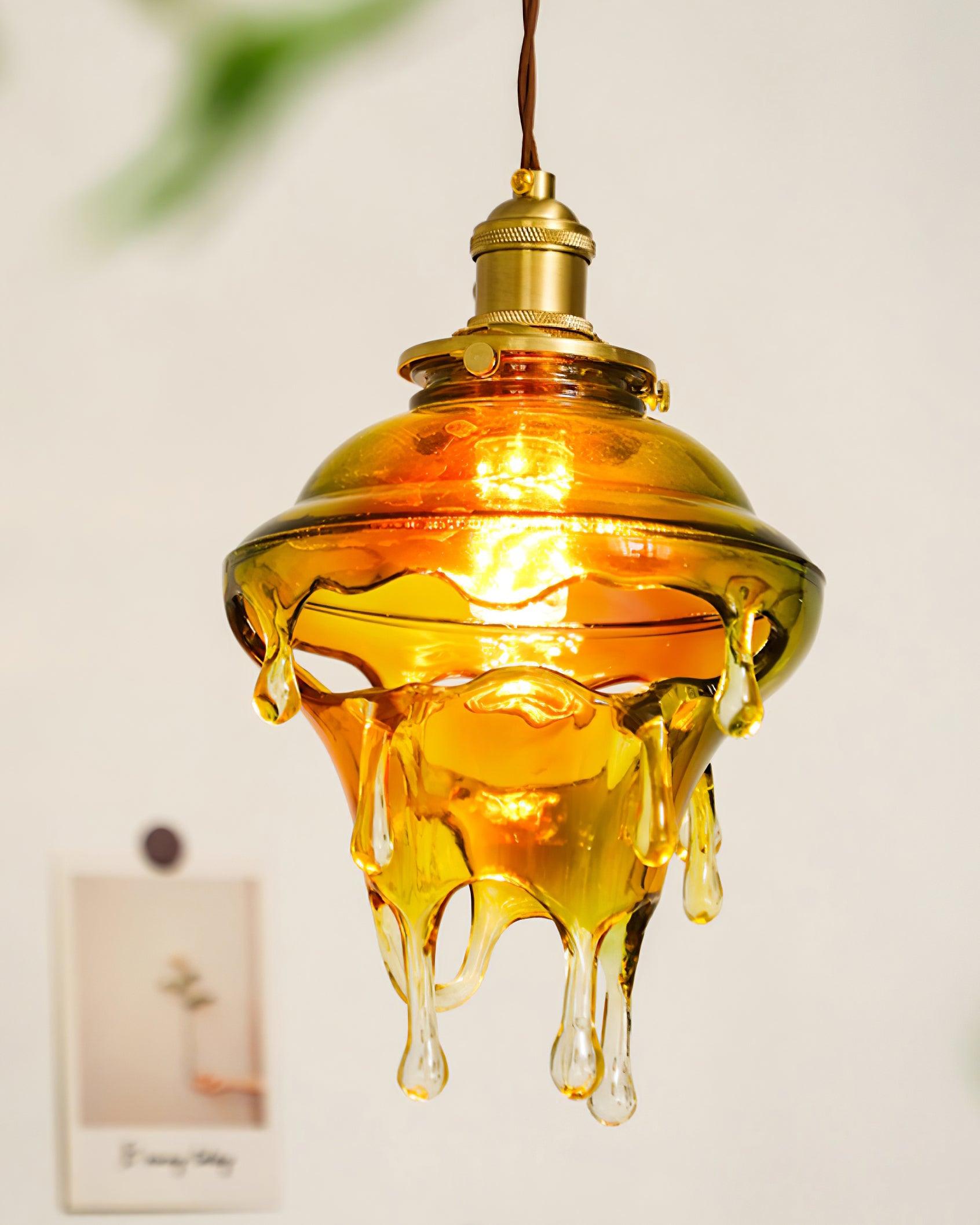 Pendant Lamp Iridescent Water Drop Shade Artistic Glow - Letslighting