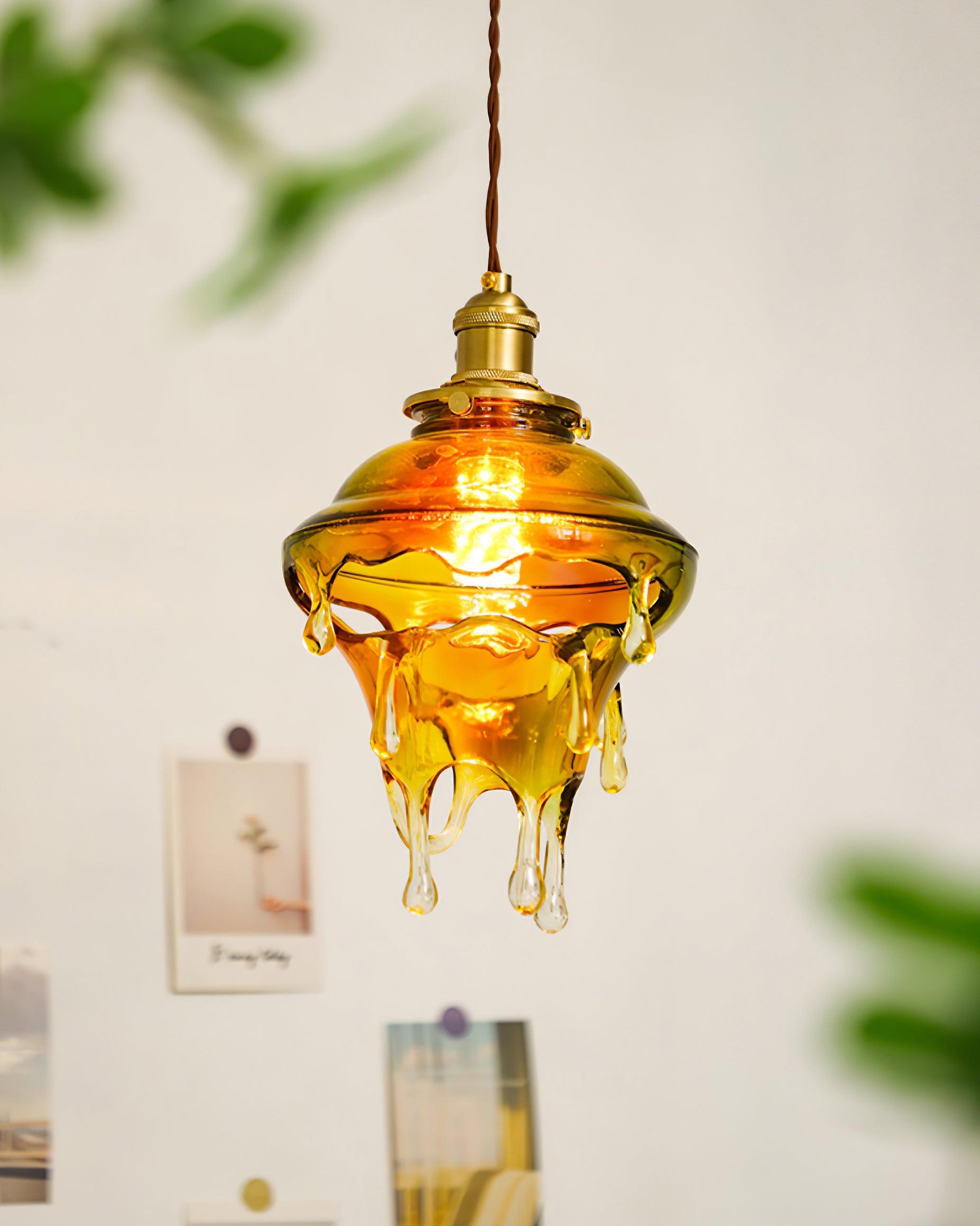 Pendant Lamp Iridescent Water Drop Shade Artistic Glow - Letslighting
