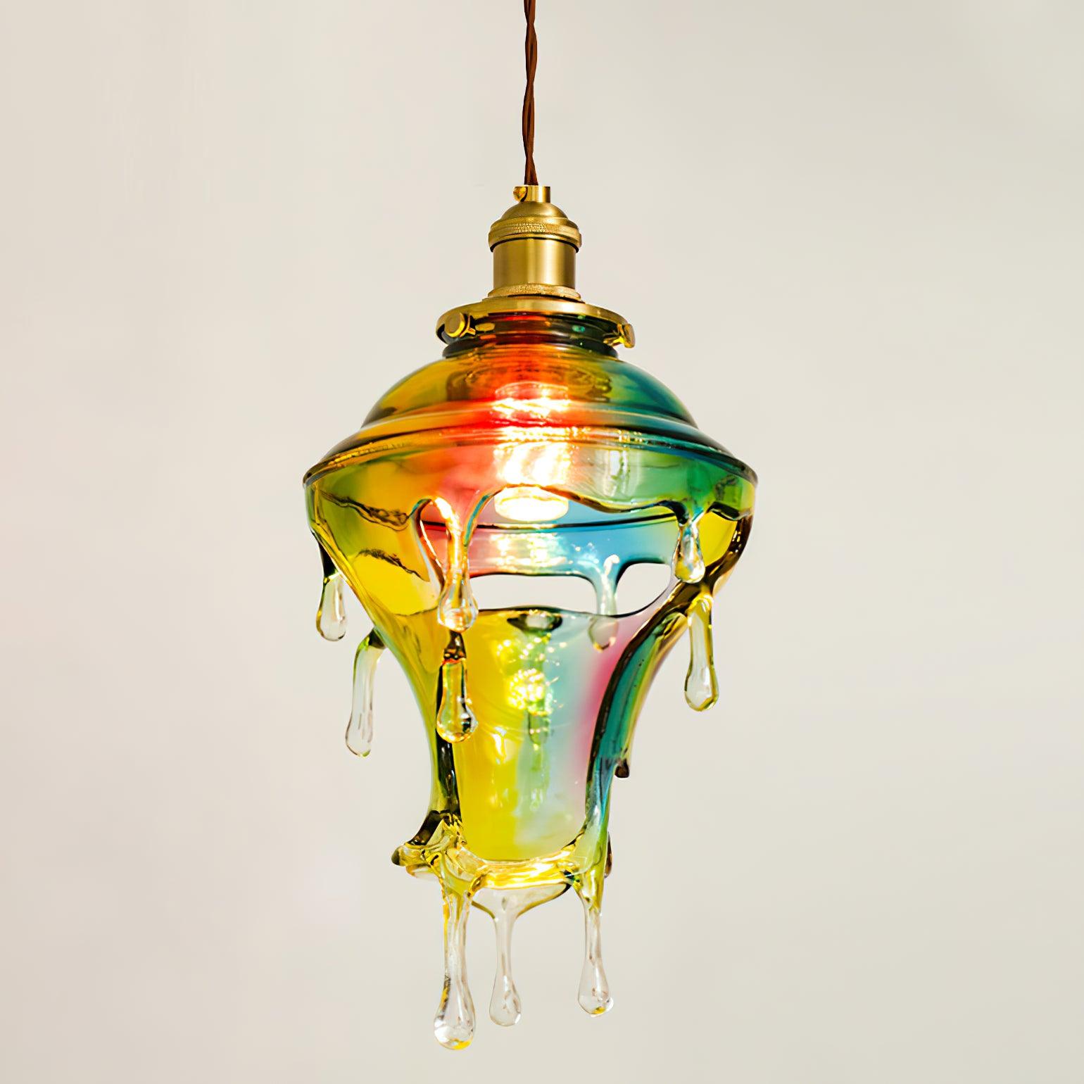 Pendant Lamp Iridescent Water Drop Shade Artistic Glow - Letslighting