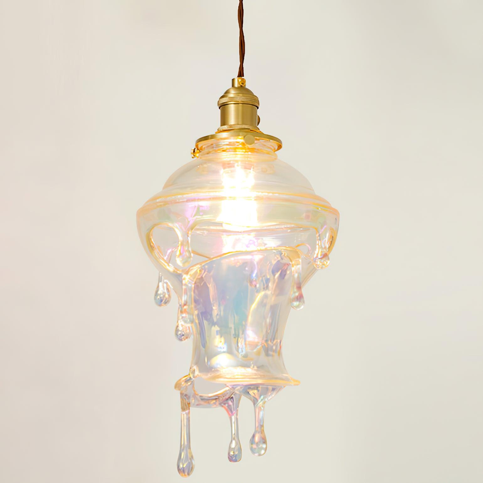 Pendant Lamp Iridescent Water Drop Shade Artistic Glow - Letslighting