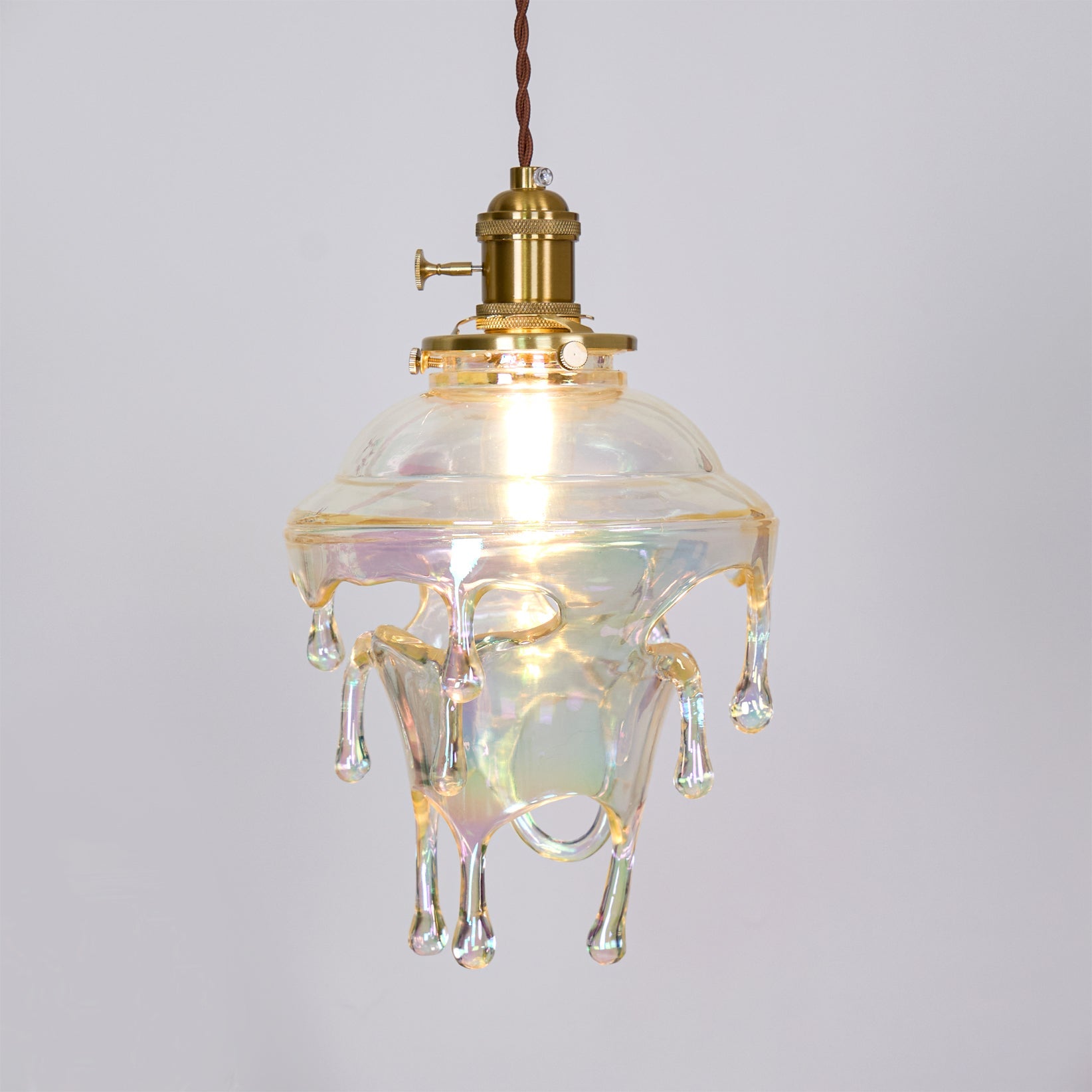 Pendant Lamp Iridescent Water Drop Shade Artistic Glow - Letslighting