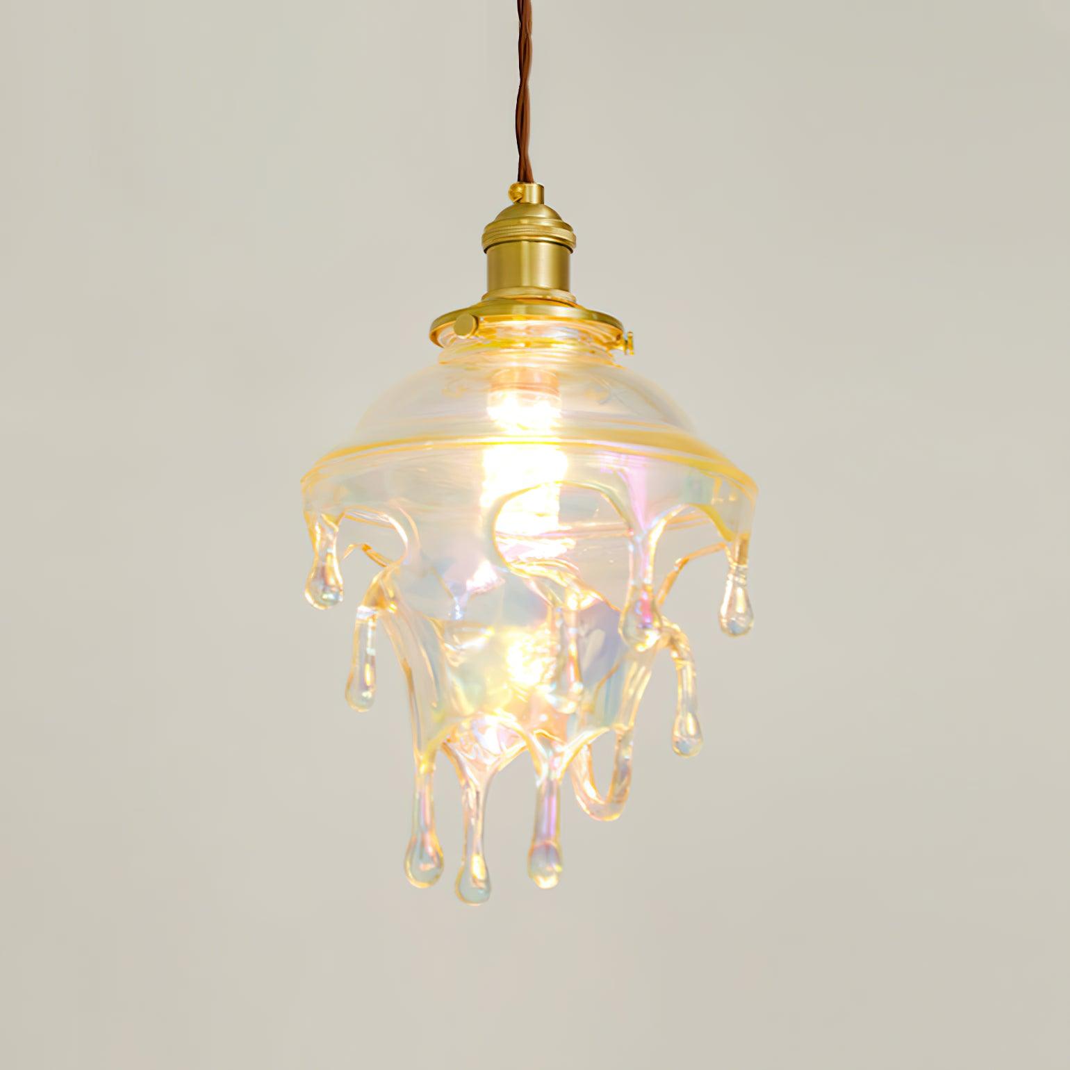 Pendant Lamp Iridescent Water Drop Shade Artistic Glow - Letslighting