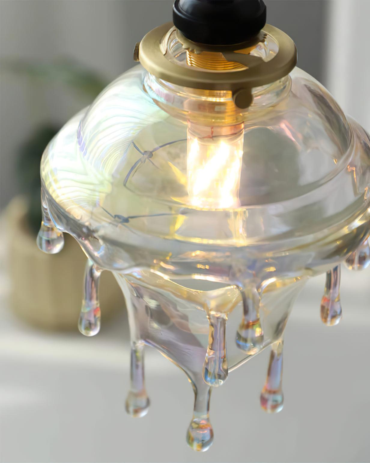 Pendant Lamp Iridescent Water Drop Shade Artistic Glow - Letslighting