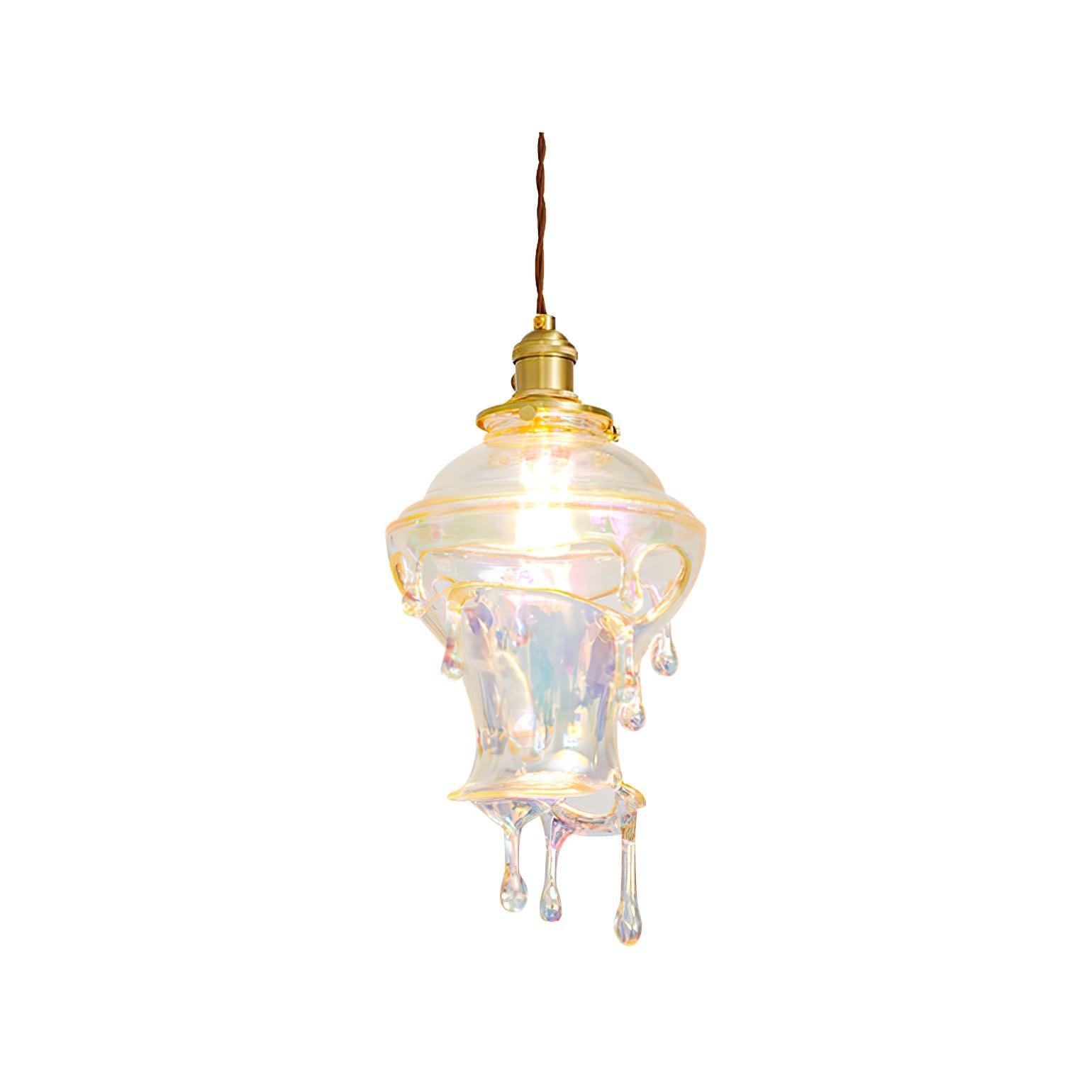 Pendant Lamp Iridescent Water Drop Shade Artistic Glow - Letslighting