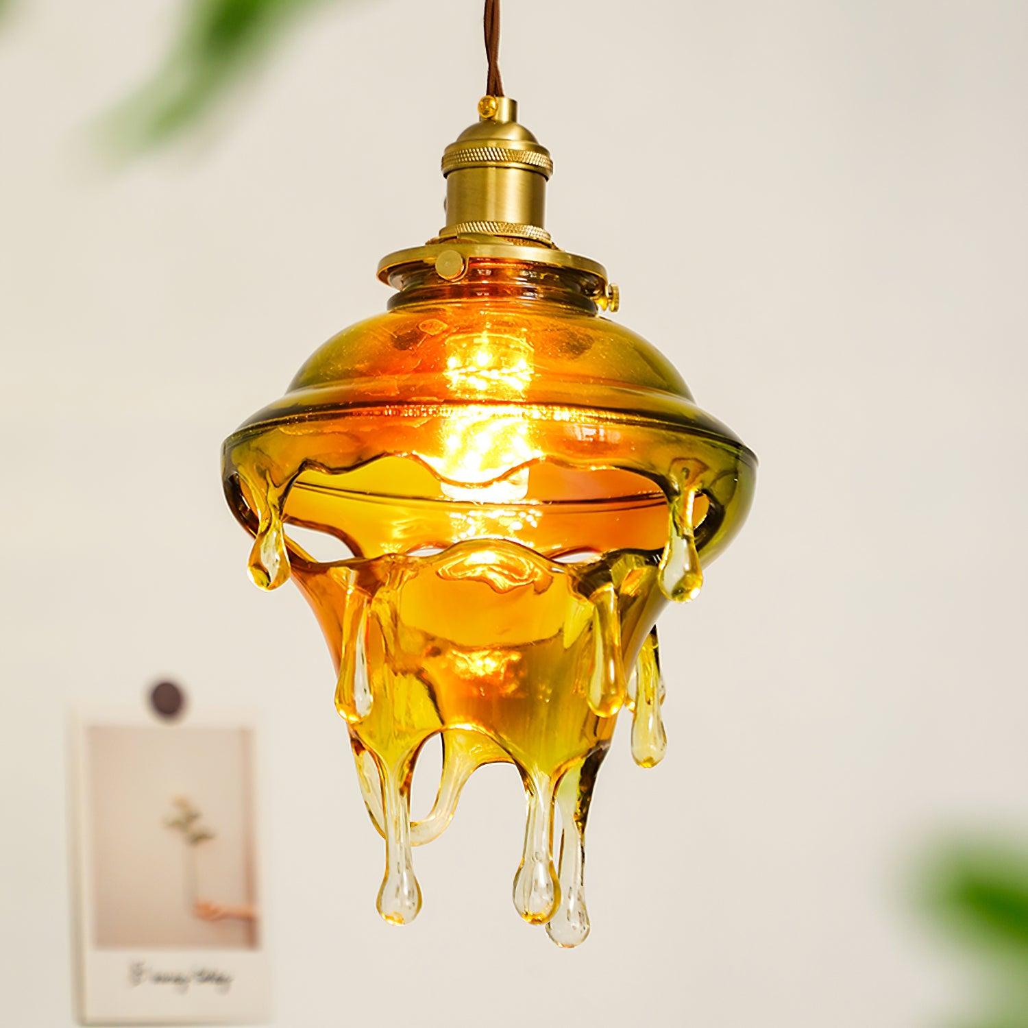 Pendant Lamp Iridescent Water Drop Shade Artistic Glow - Letslighting