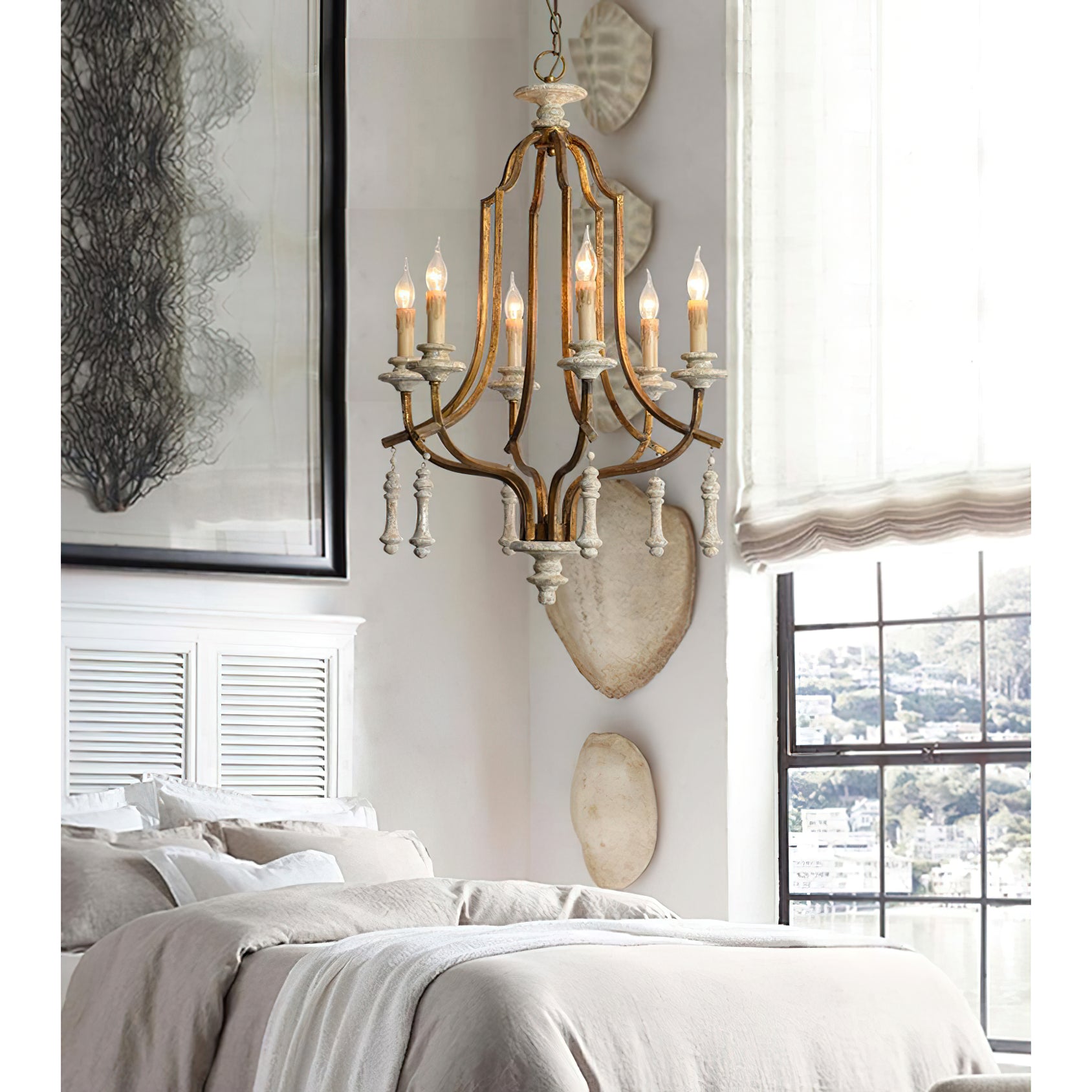 Arsoliel Vintage Luxury Wood Chandelier - Letslighting