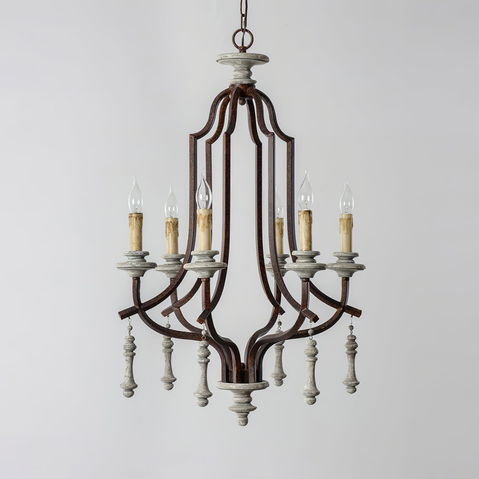 Arsoliel Vintage Luxury Wood Chandelier - Letslighting