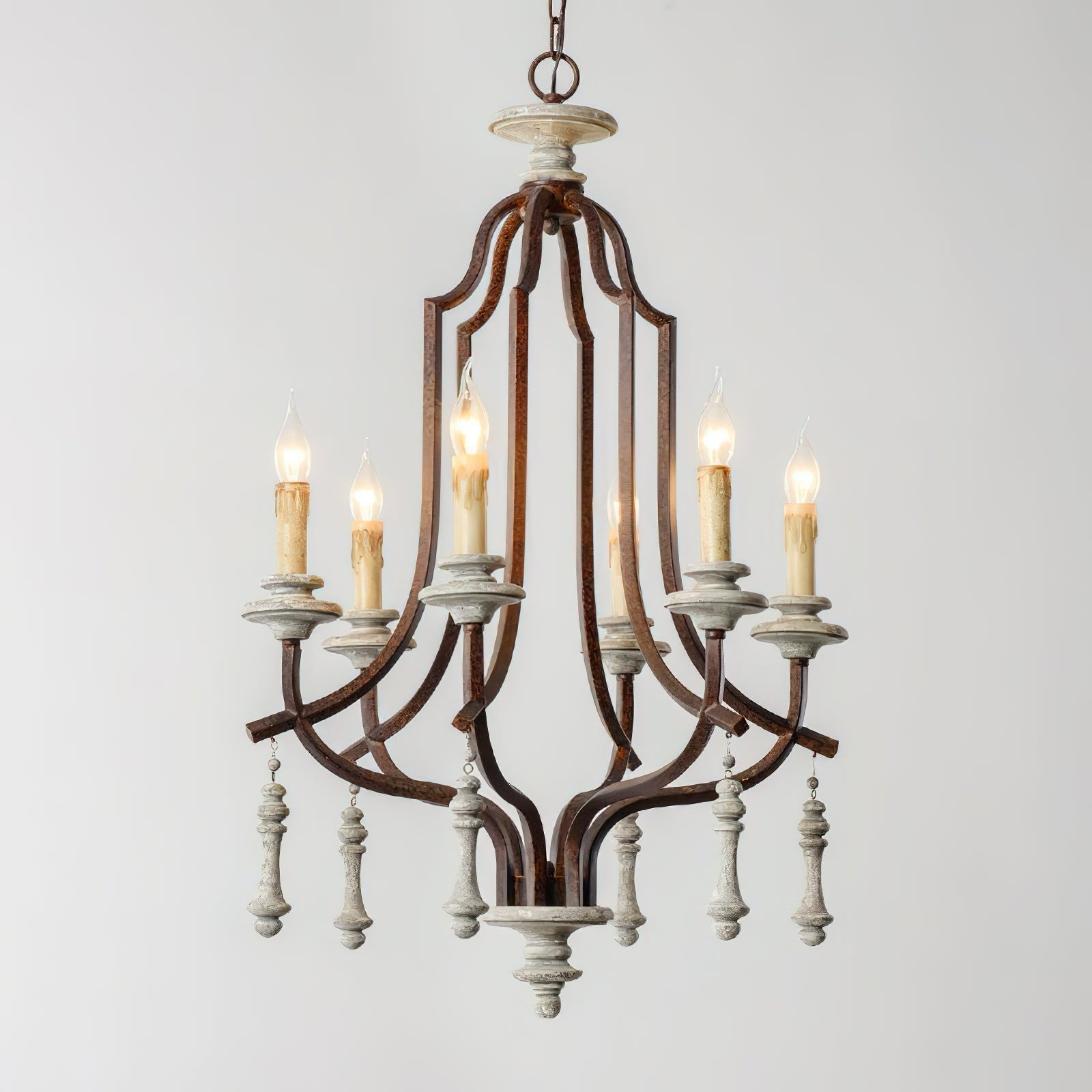 Arsoliel Vintage Luxury Wood Chandelier - Letslighting