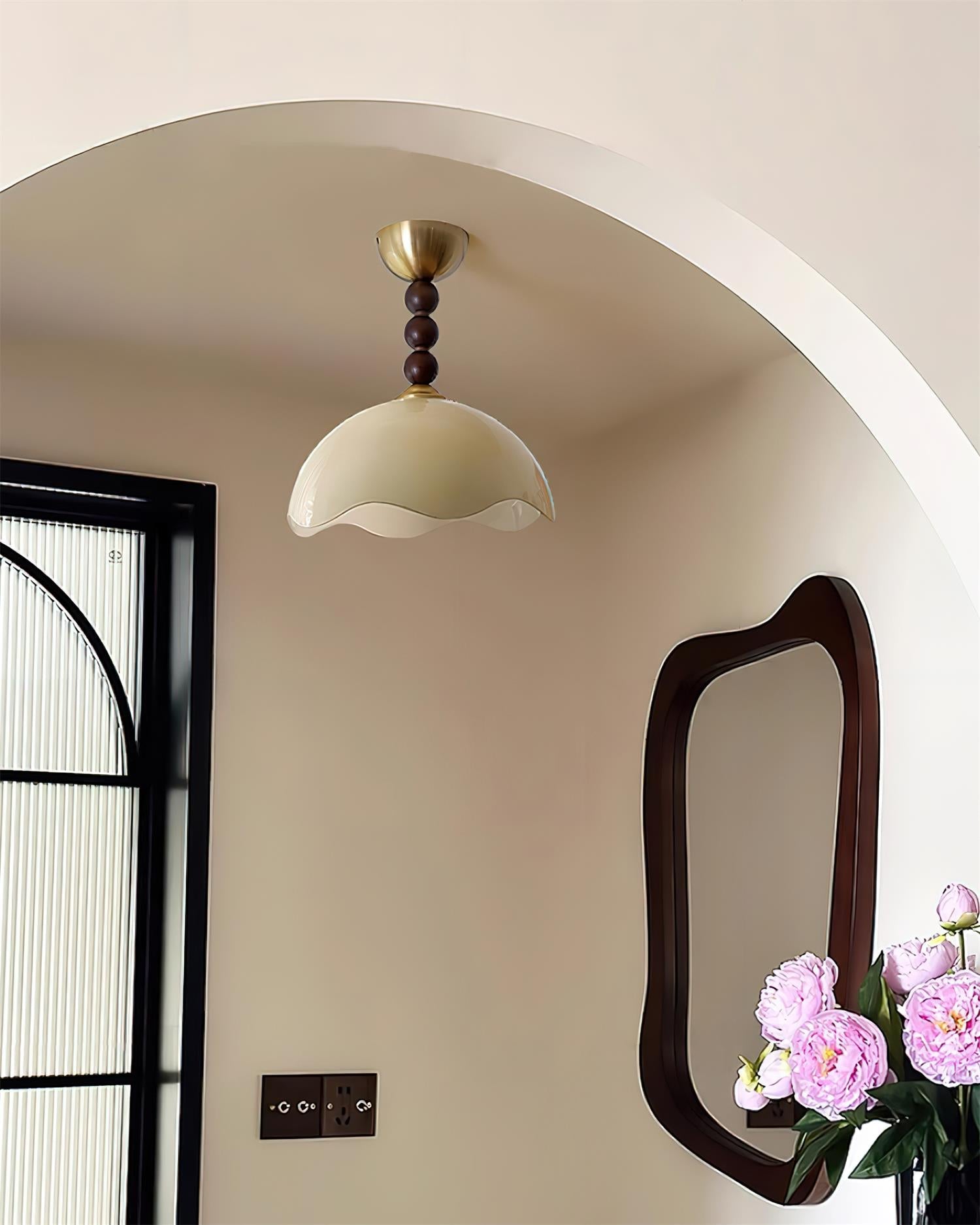 Amberis Vintage Amber Glass Ceiling Light - Letslighting