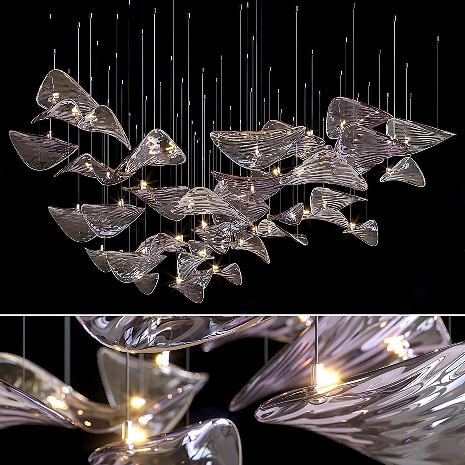 Eurrinia Butterfly Gold Pendant Light - Letslighting
