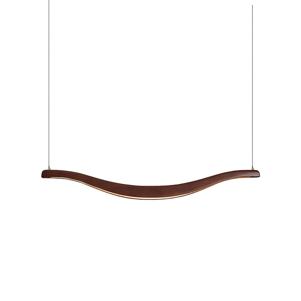 Lustra Chandelier Wood Waveform Elegant - Letslighting
