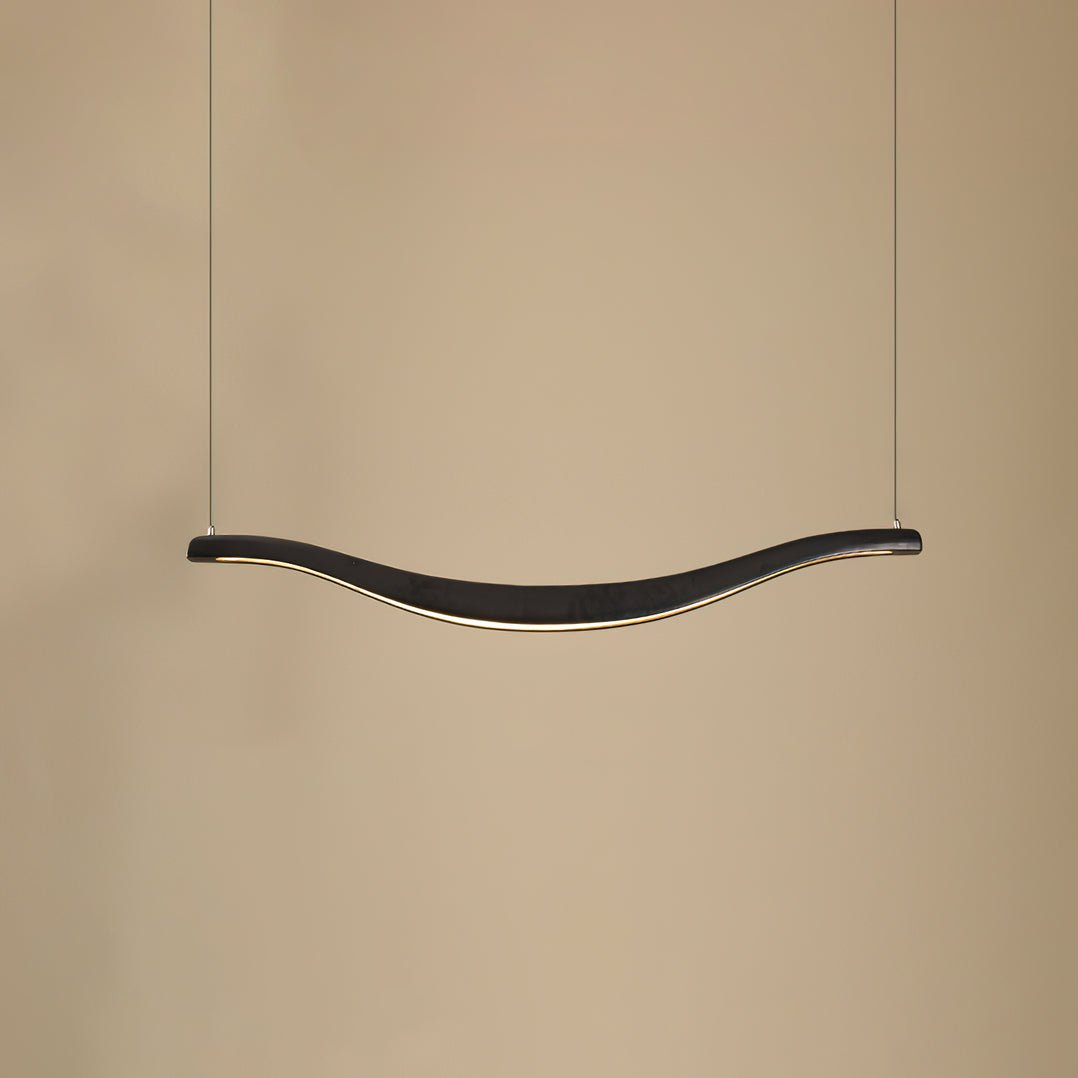 Lustra Chandelier Wood Waveform Elegant - Letslighting