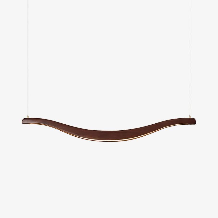 Lustra Chandelier Wood Waveform Elegant - Letslighting