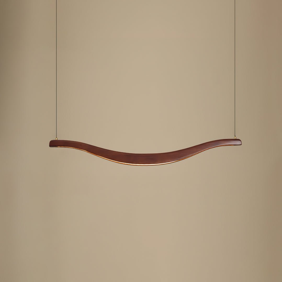 Lustra Chandelier Wood Waveform Elegant - Letslighting