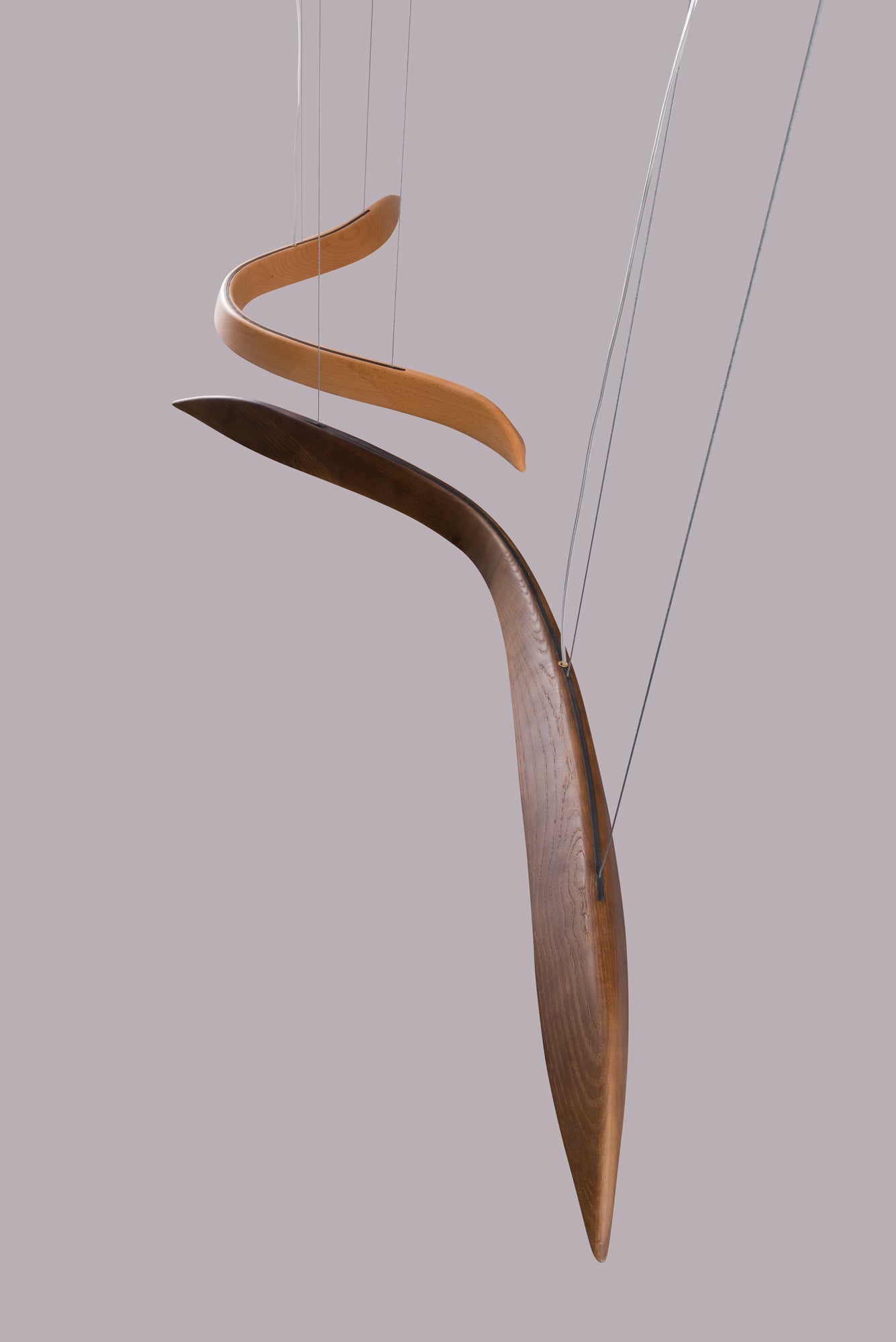 Flow Minimalist Wood Pendant Lamp - Letslighting