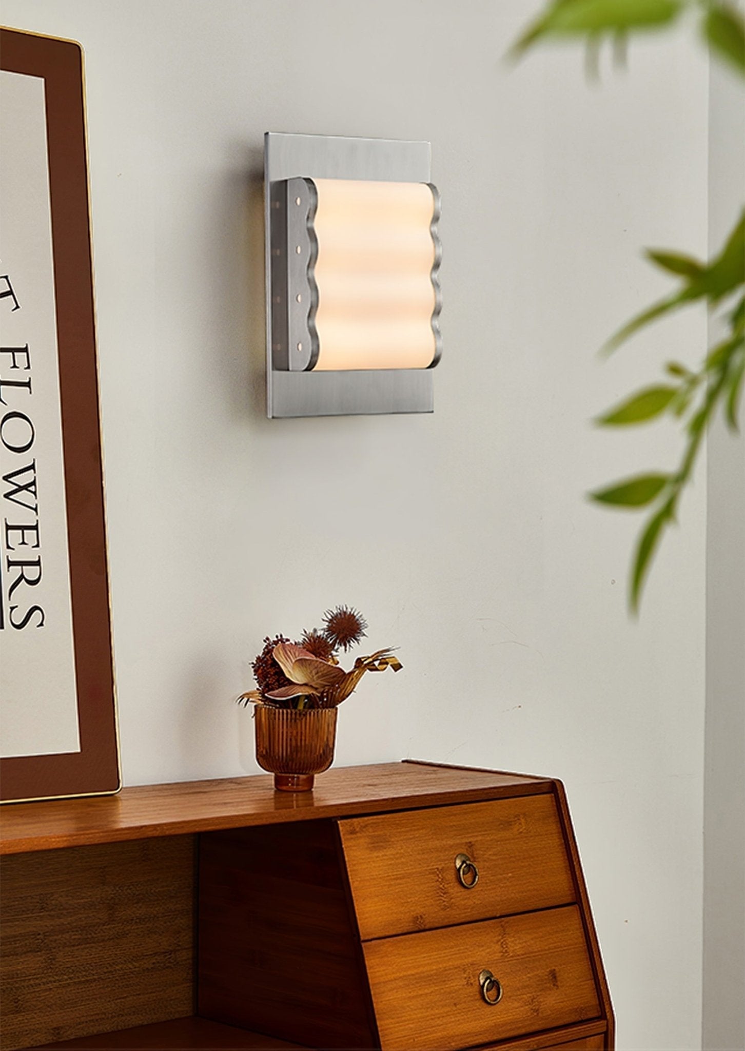 Wave Contemporary Fabric Wall lamp - Letslighting