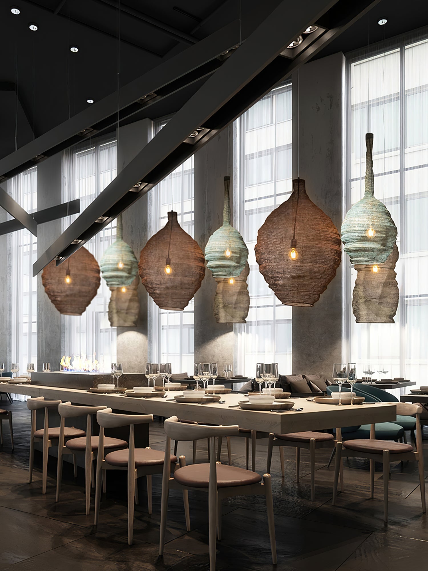 Hive Industrial Wire Pendant Lamps - Letslighting