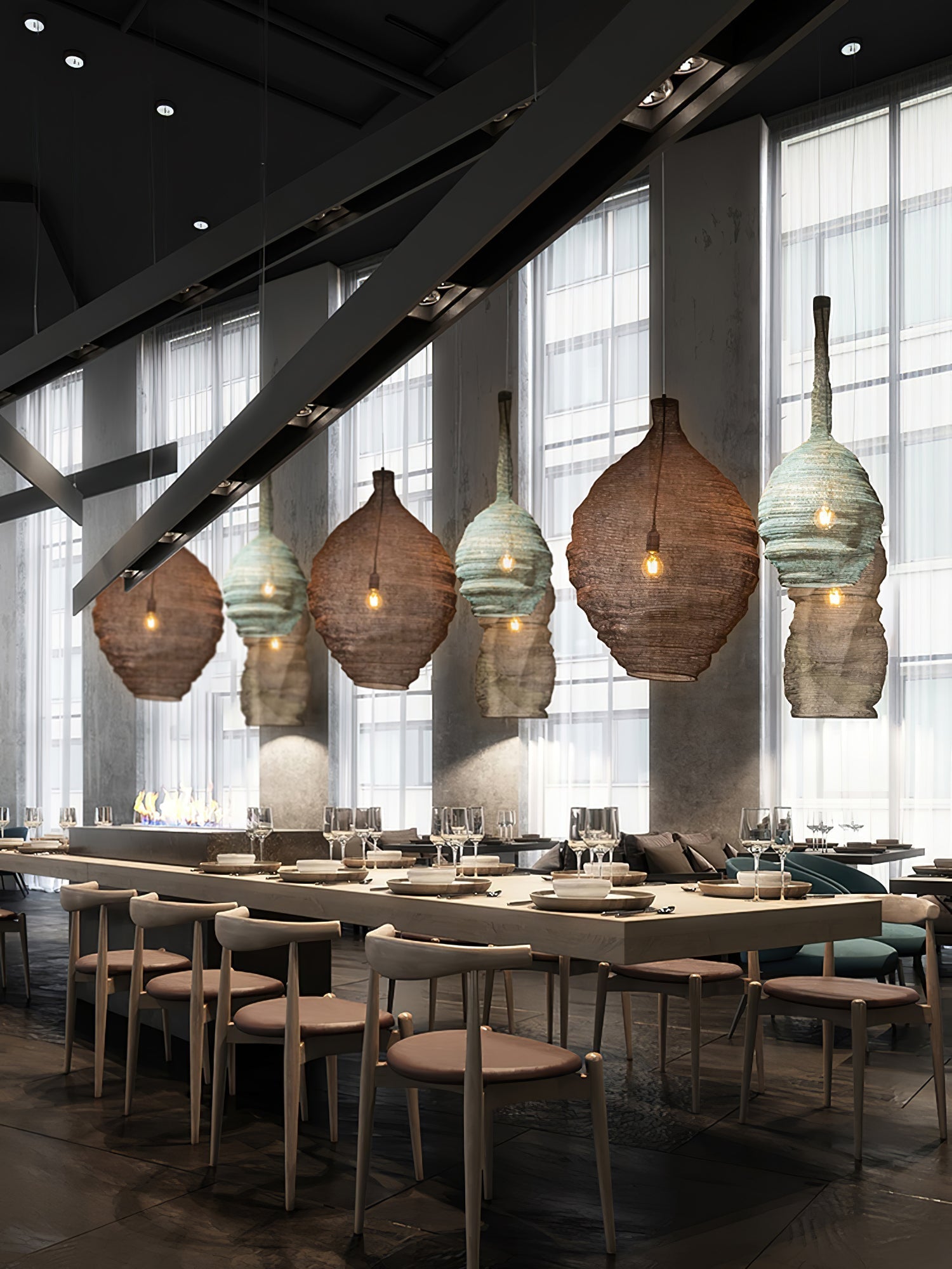 Hive Industrial Wire Pendant Lamps - Letslighting