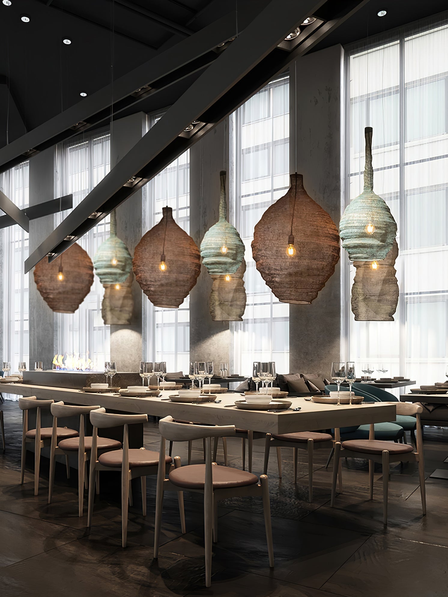 Hive Industrial Wire Pendant Lamps - Letslighting