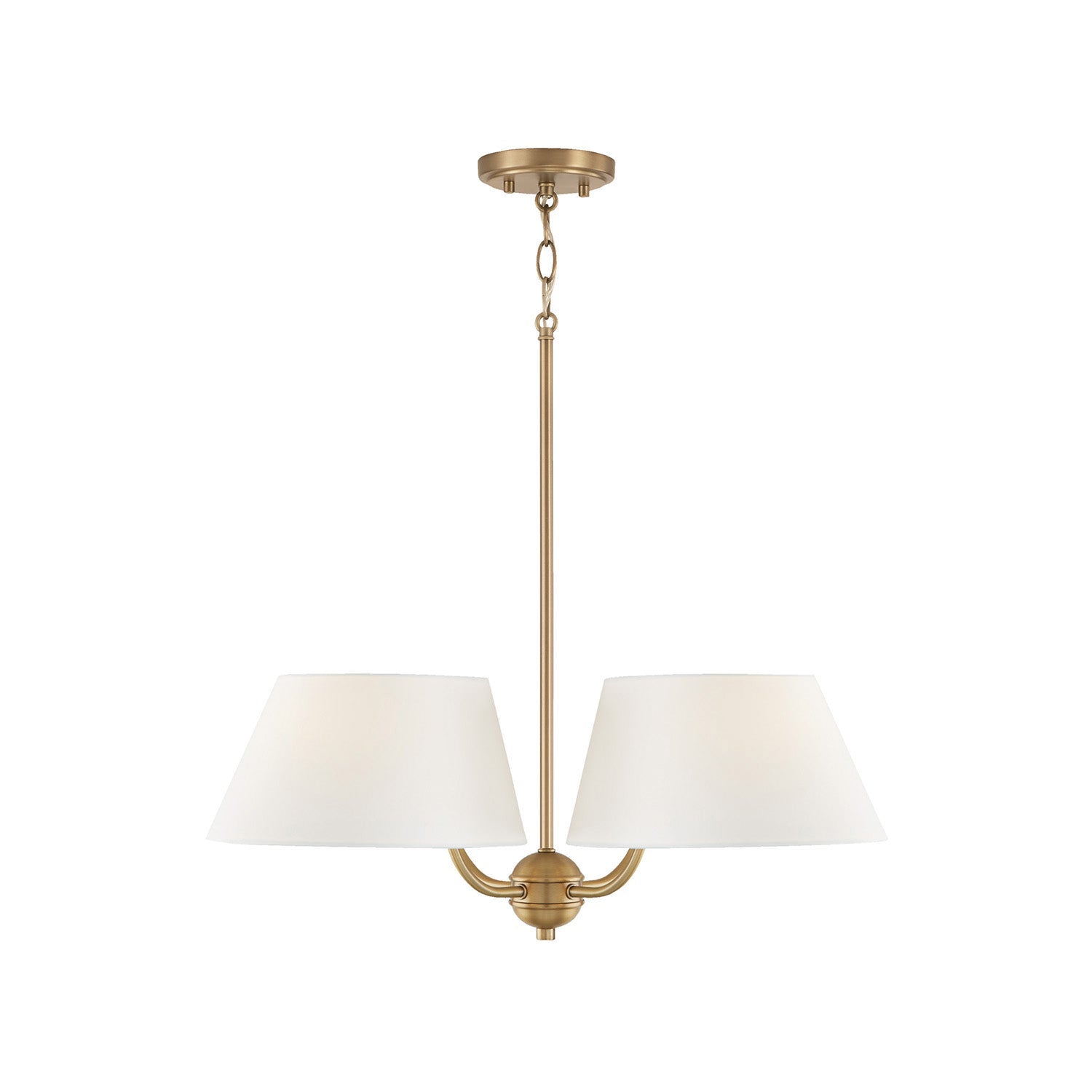 Arcara Vintage Industrial Brass Fabric Chandelier - Letslighting