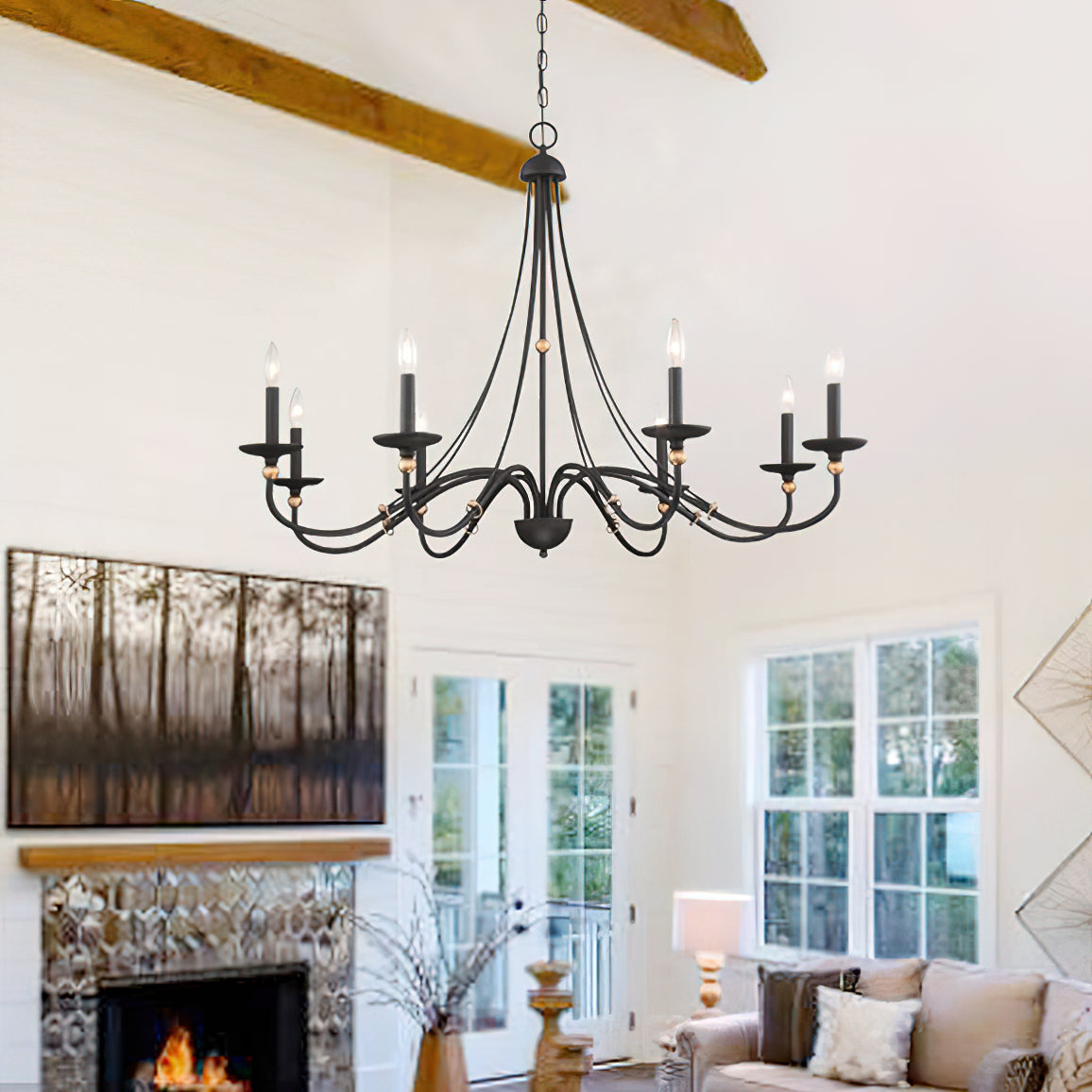 Amaran Vintage Industrial County Chandelier - Letslighting