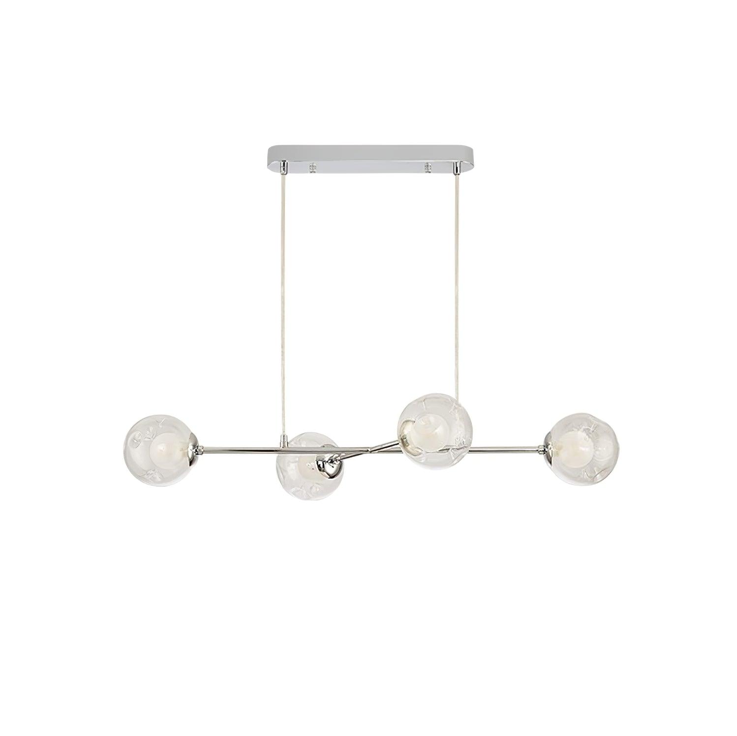 Lustra Chandelier Chrome Glass - Letslighting