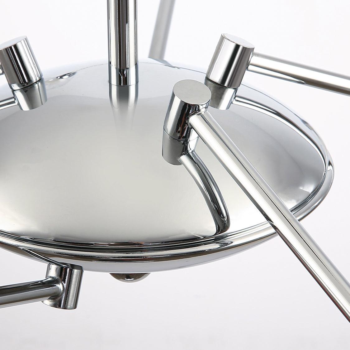 Lustra Chandelier Chrome Glass - Letslighting