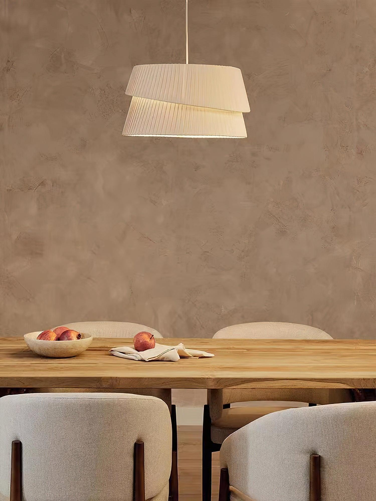 Zarion Fabric Scandinavian Pendant Light - Letslighting