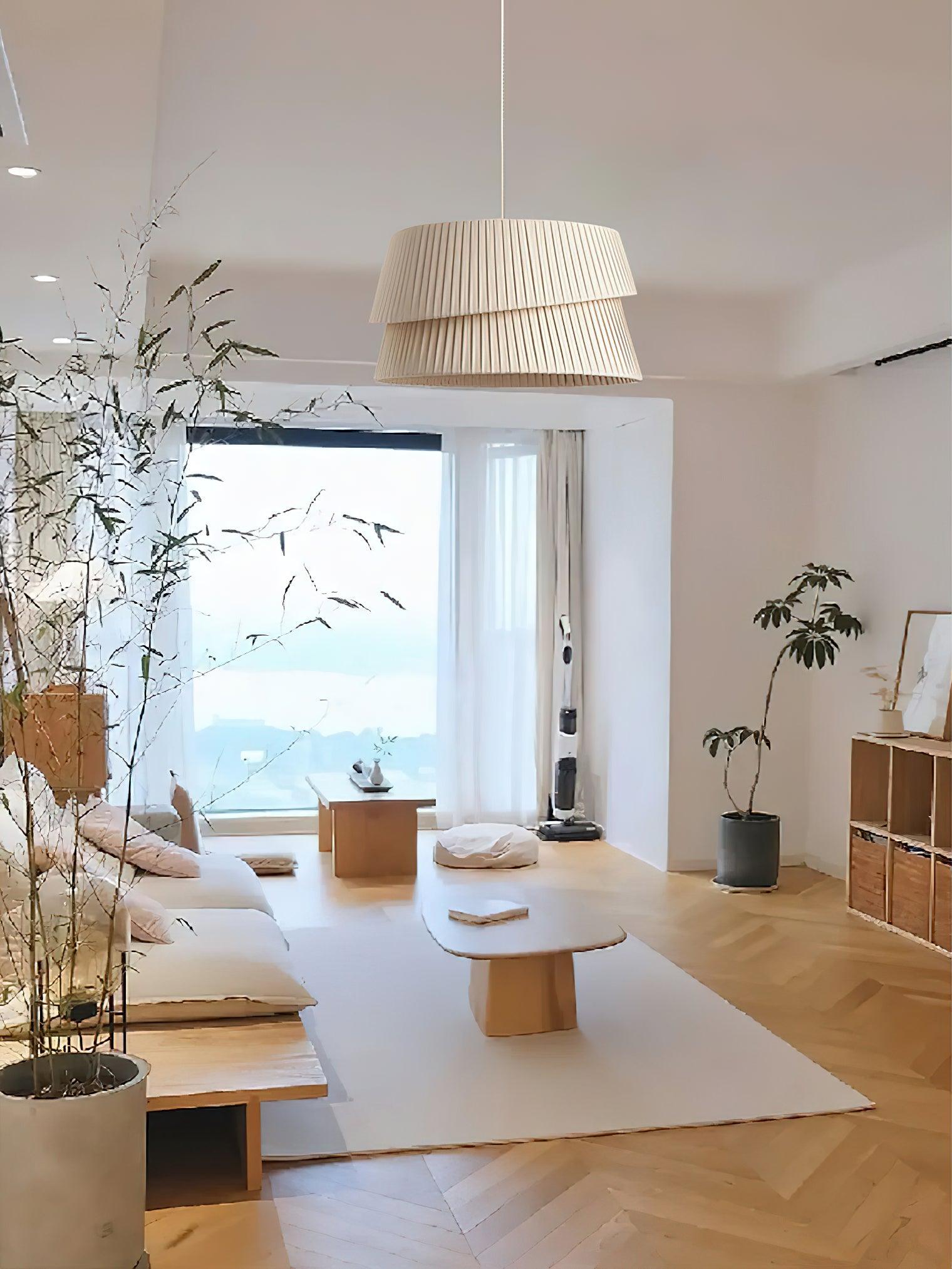 Zarion Fabric Scandinavian Pendant Light - Letslighting