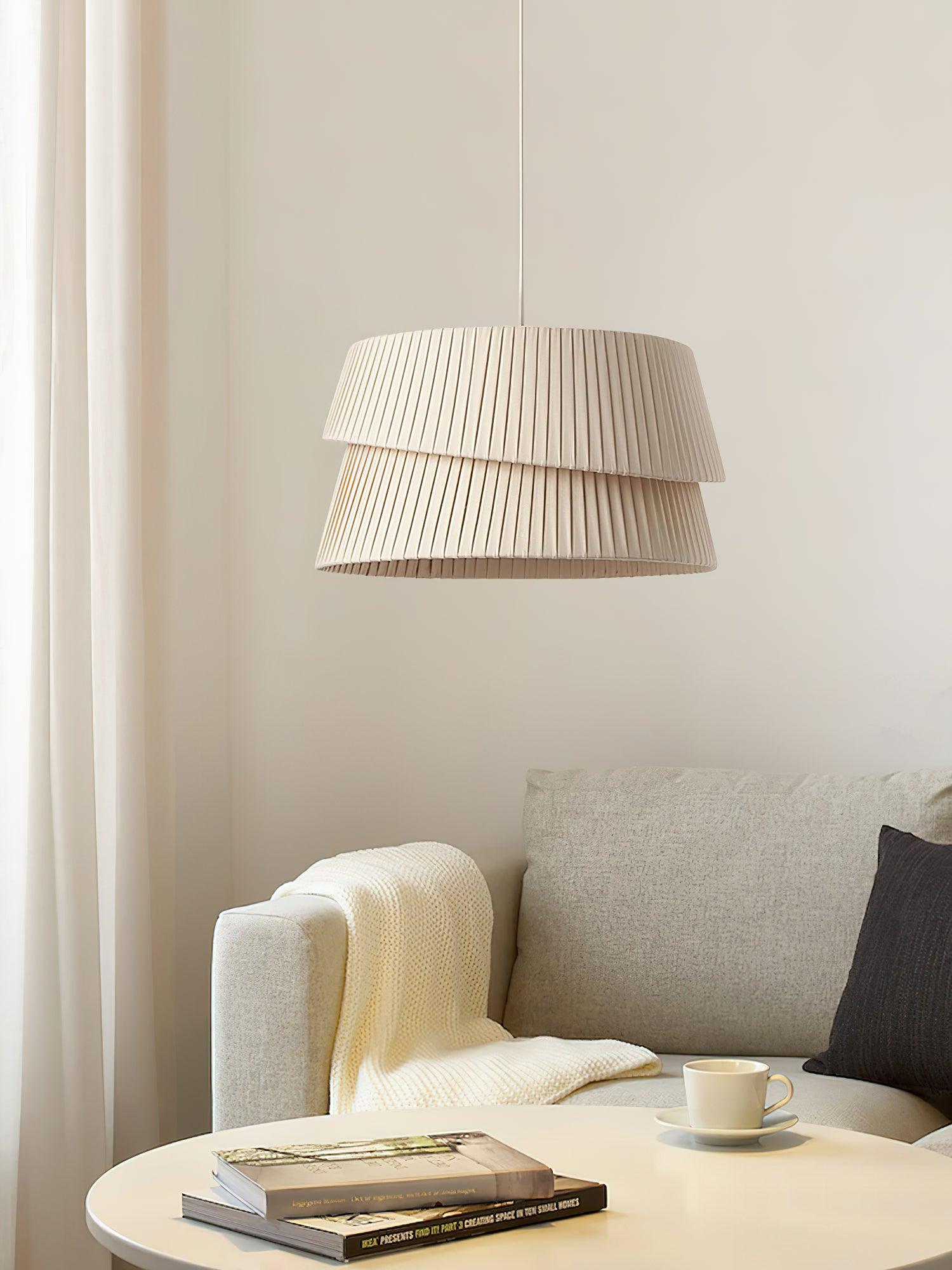 Zarion Fabric Scandinavian Pendant Light - Letslighting