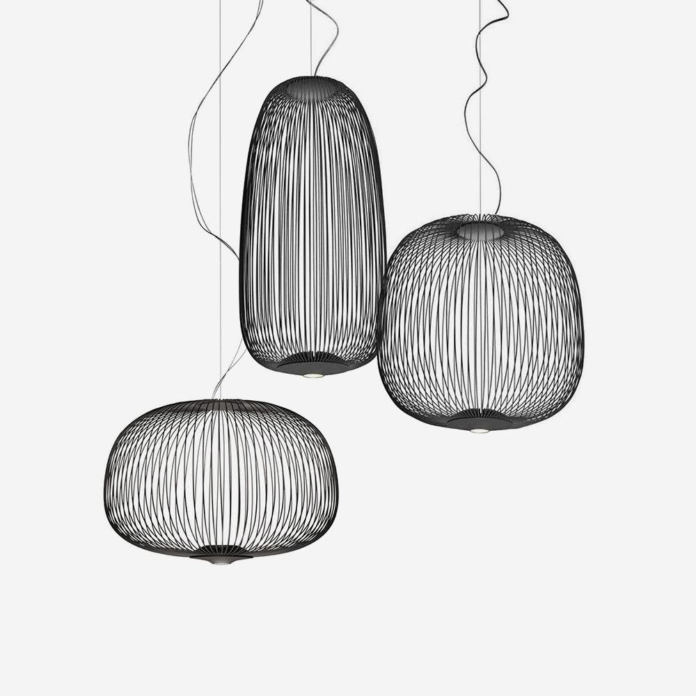 Aero Lightweight Spokes Cage Pendant Light