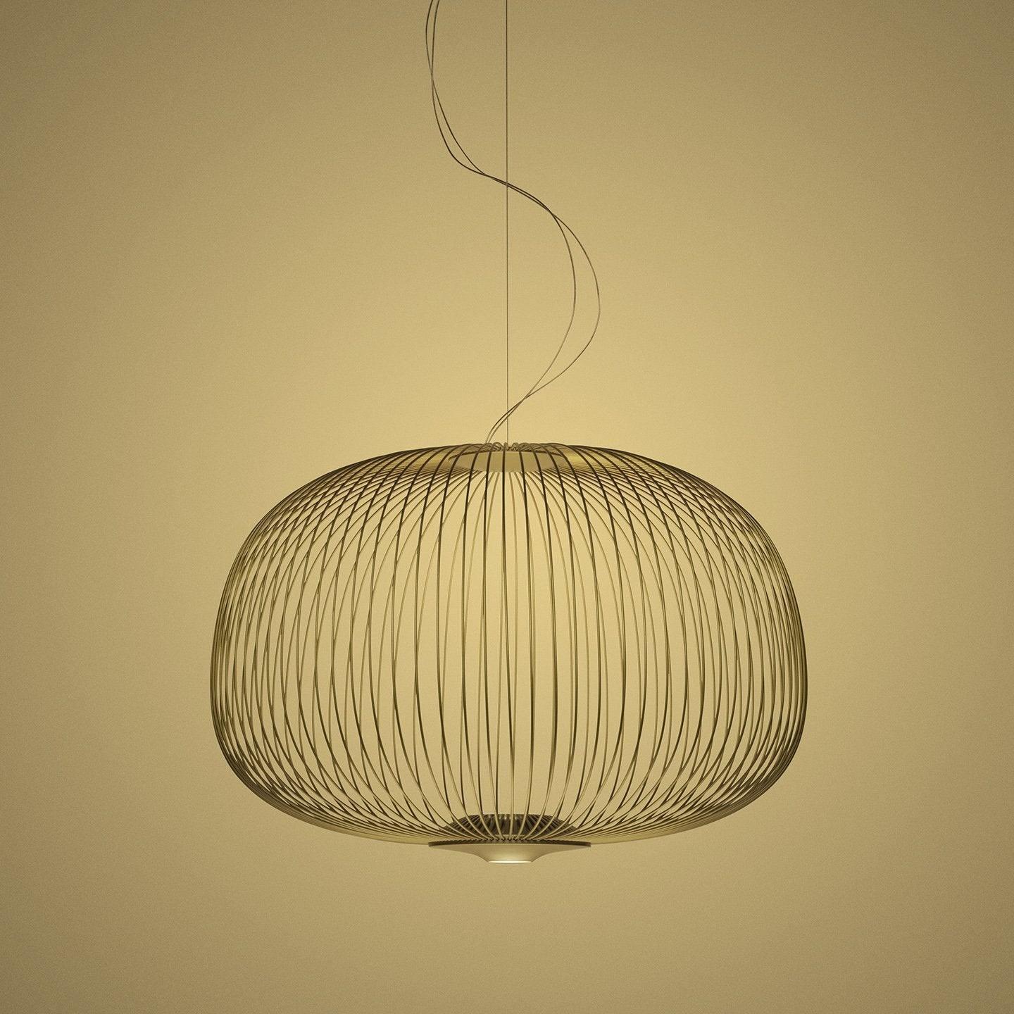 Aero Lightweight Spokes Cage Pendant Light