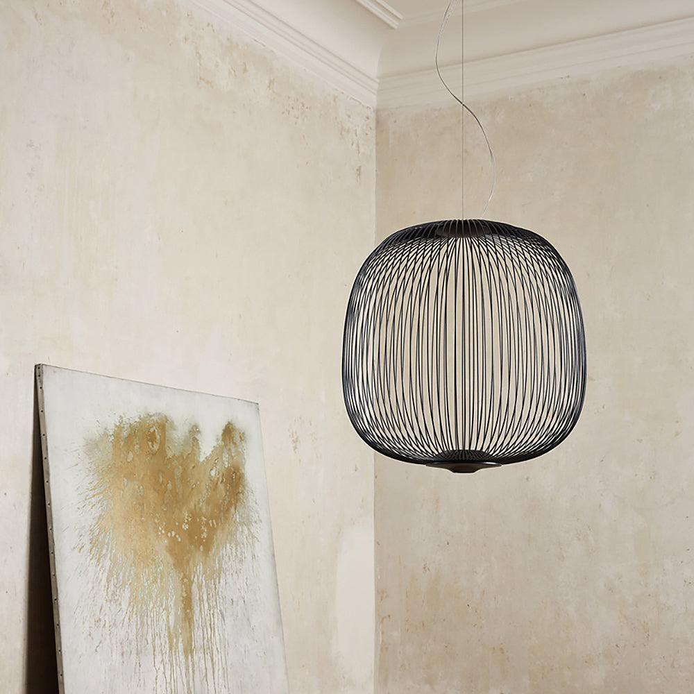 Aero Lightweight Spokes Cage Pendant Light