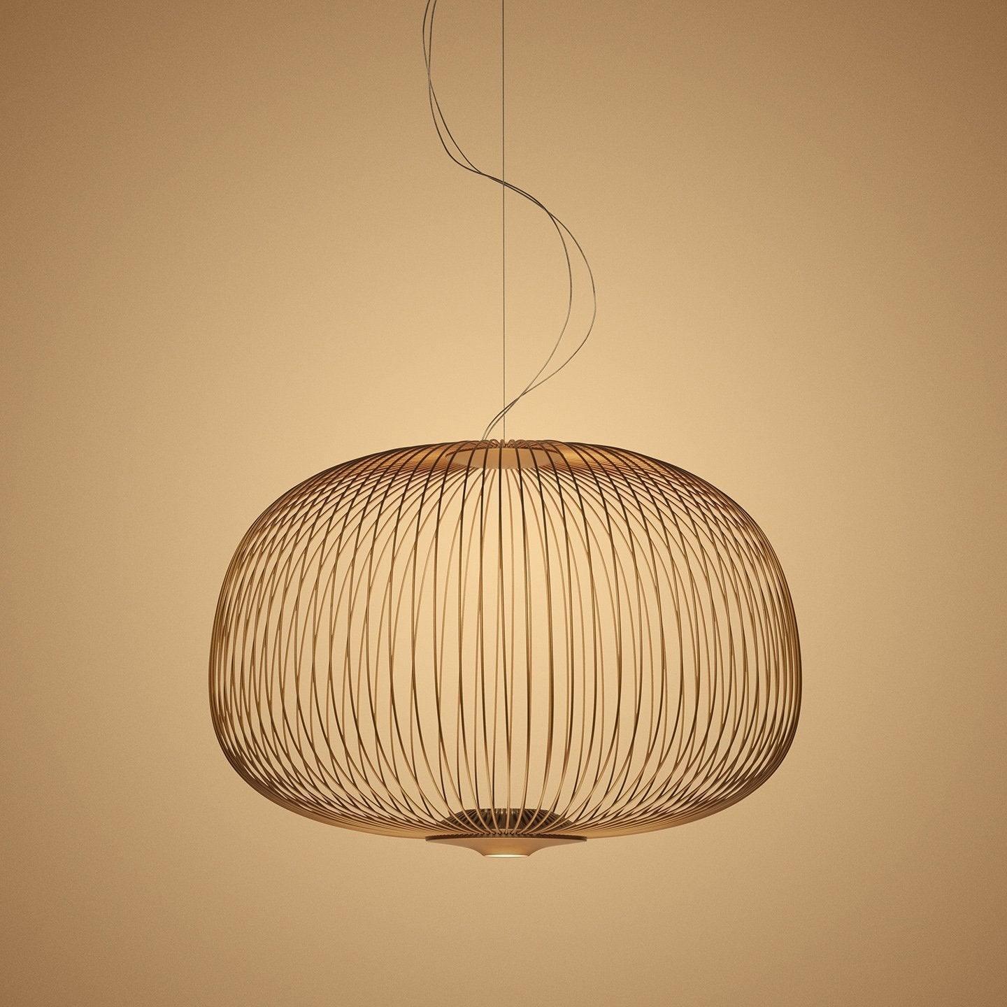 Aero Lightweight Spokes Cage Pendant Light