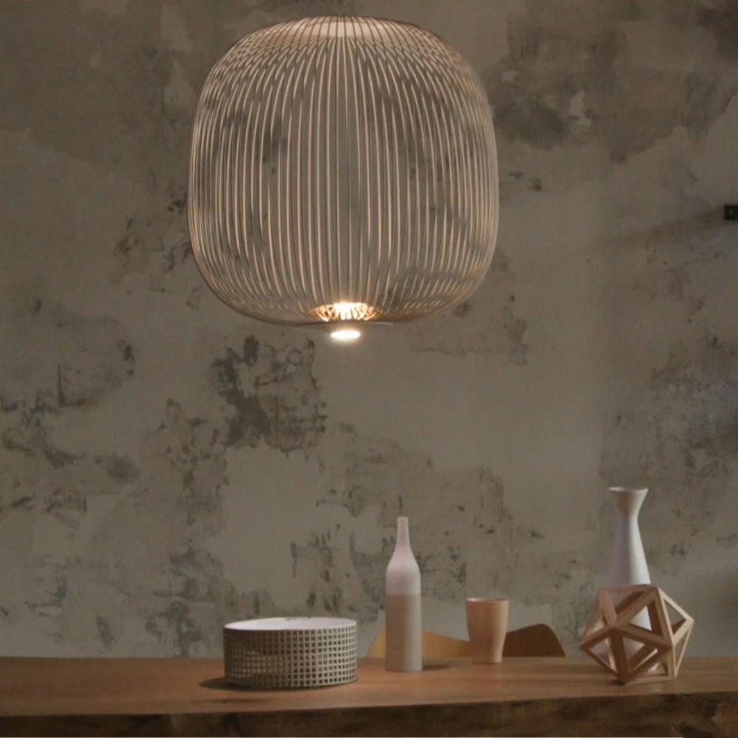 Aero Lightweight Spokes Cage Pendant Light