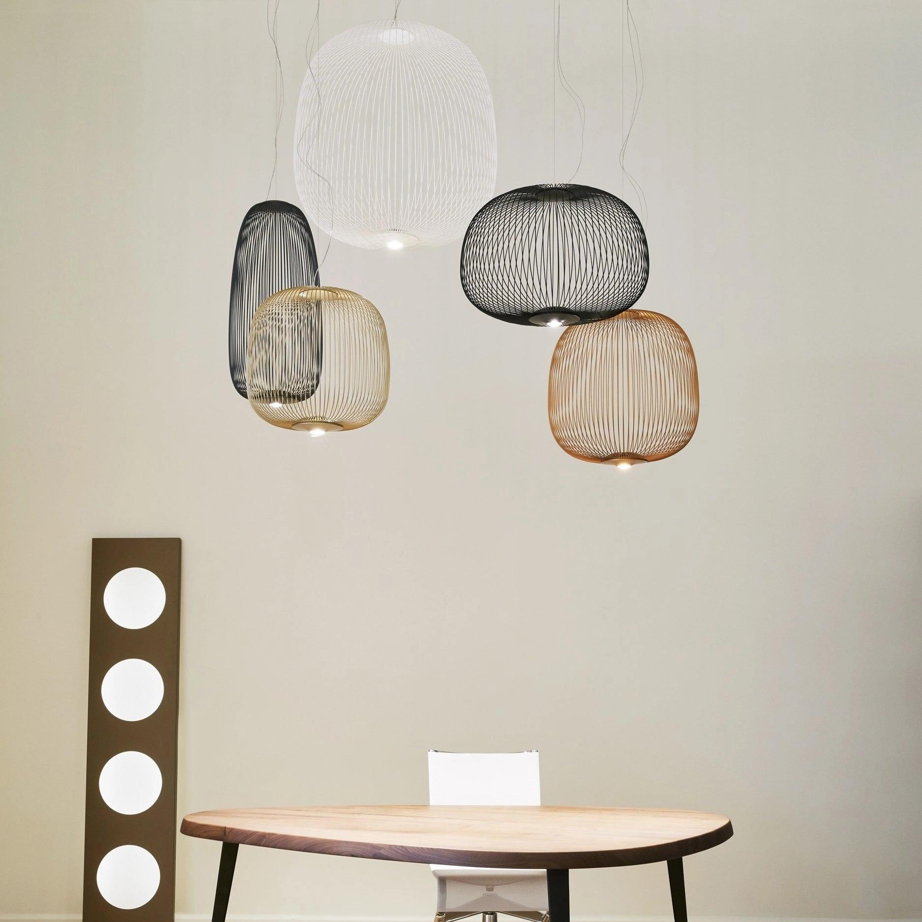 Aero Lightweight Spokes Cage Pendant Light