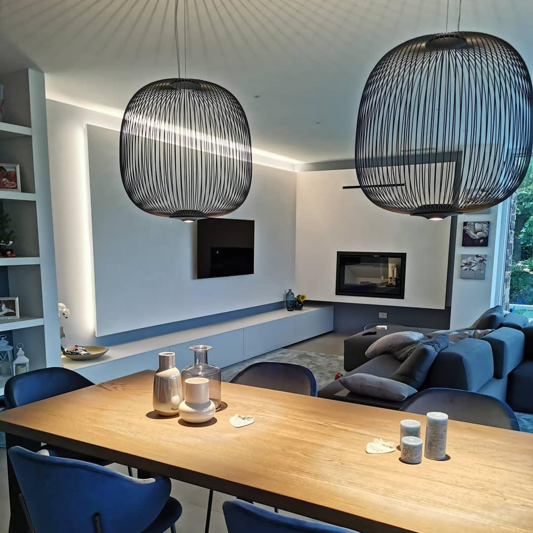 Aero Lightweight Spokes Cage Pendant Light
