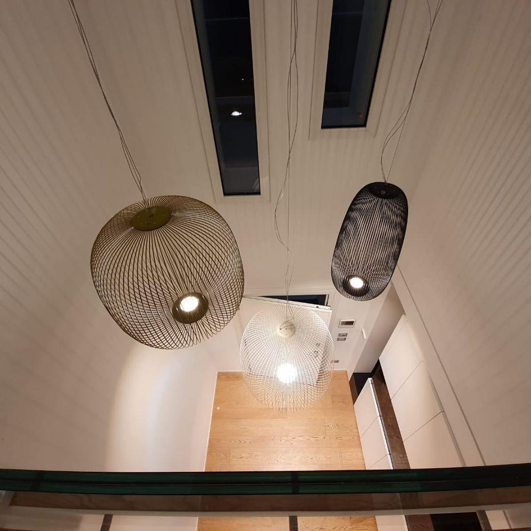 Aero Lightweight Spokes Cage Pendant Light