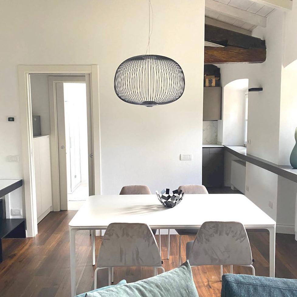 Aero Lightweight Spokes Cage Pendant Light
