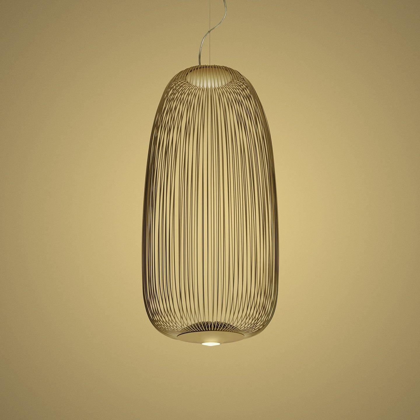 Aero Lightweight Spokes Cage Pendant Light